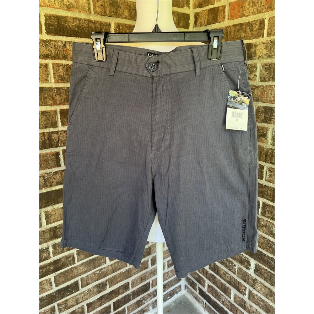 Billabong Crossfire Submersible Hybrid Land Wear Shorts Blue Pinstripe Size 32